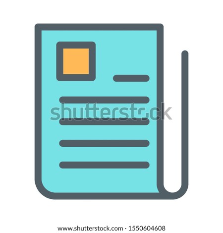 newspaper icon isolated on background

