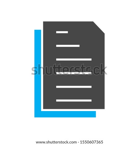 Document icon isolated on background

