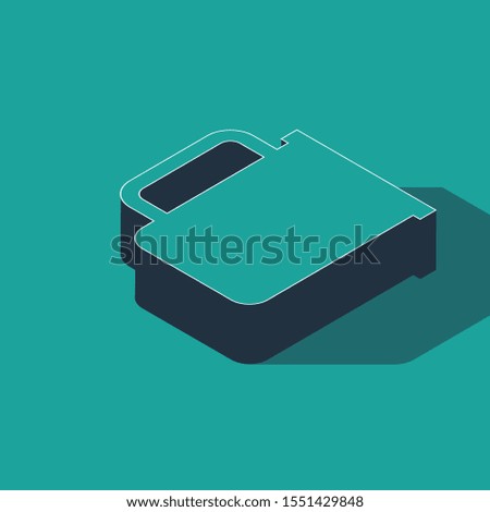 Isometric Coffee cup flat icon isolated on green background. Tea cup. Hot drink coffee.  Vector Illustration