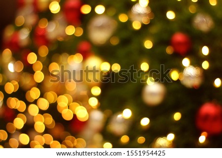 Christmas bokeh light abstract holiday background