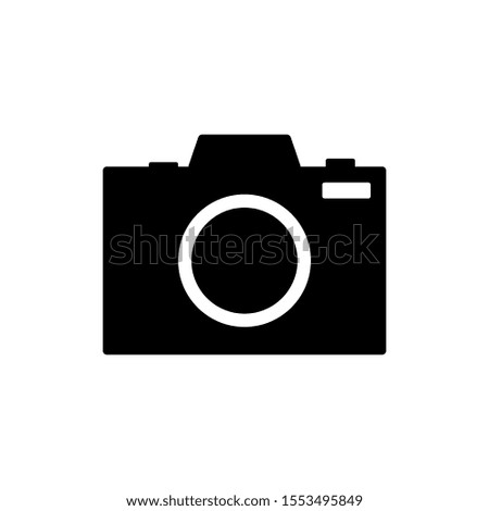 Vector icon of a camera. Digital camera symbol