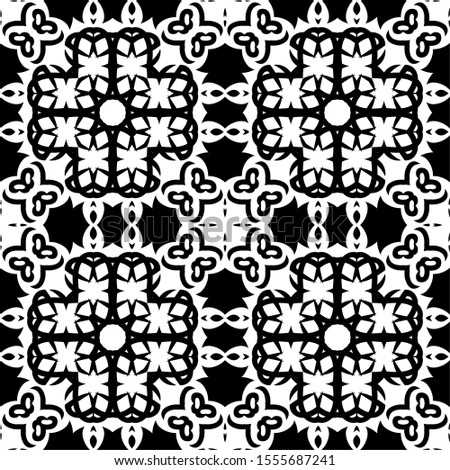 Seamless pattern black and white backgrounds