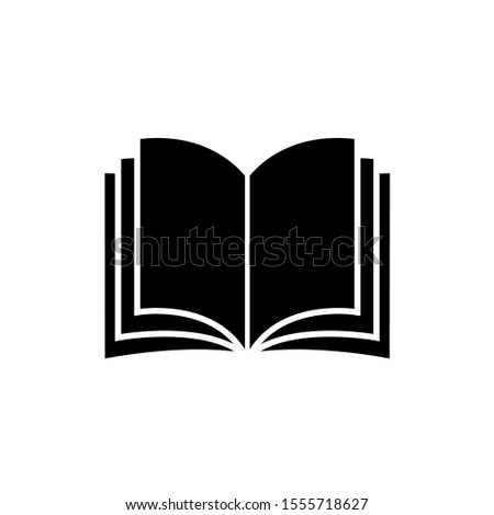 Book icon, logo isolated on white background
