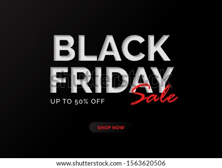 Black friday sale banner template. 