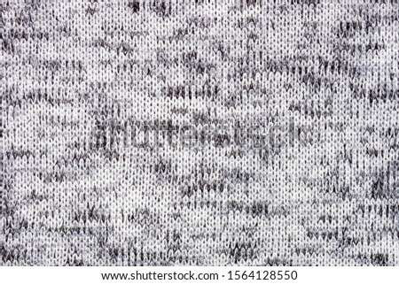 Gray wool knit fabric as background