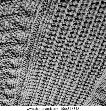 Texture Knitting. Silver Batik Elements. Monochrome Knit Weave. Retro Scandinavian. Christmas Jumper Texture. Gray Winter. Silver Scandinavian Pullover.