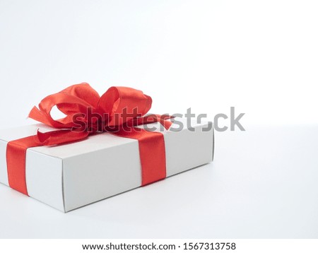 Christmas and New Year backgrounds. Gift boxes on a white background. Festive New Year. Space for text.