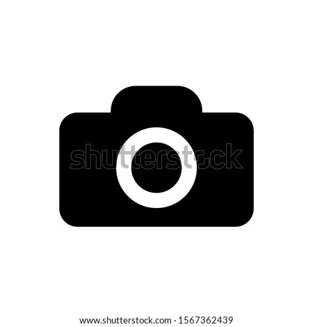 Camera Icon in trendy flat style isolated on grey background. Camera symbol for your web site design, logo, app, UI. Vector illustration, EPS10 sign icon design.