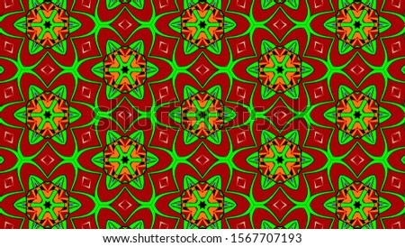 pattern with symmetric geometric ornament. kaleidoscope background