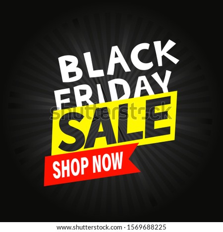 Black Friday Sale vector banner 