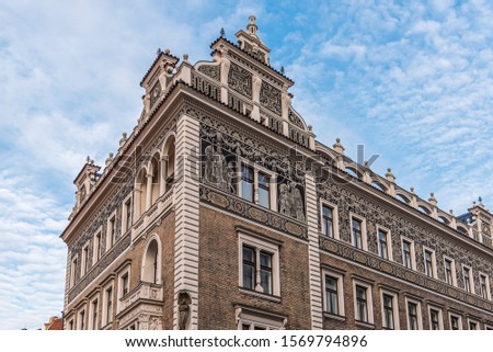 Gothic architecture building old Prague