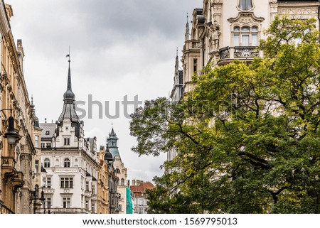 Gothic architecture building old Prague