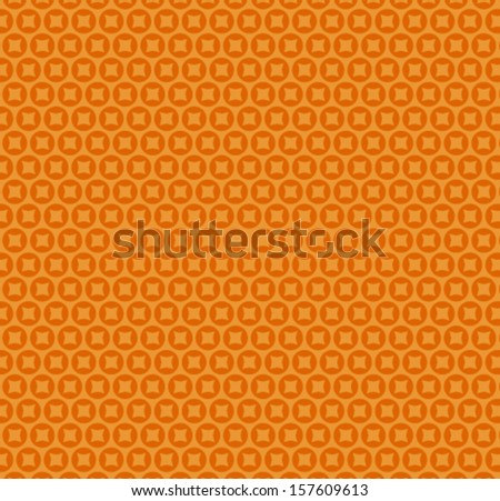 Abstract orange simple seamless pattern