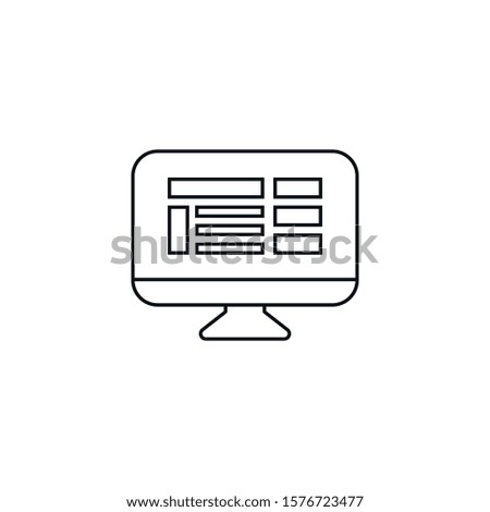 web design - minimal line web icon. simple vector illustration. concept for infographic, website or app.
