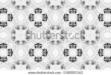 Old Geometric Motifs. Seamless Grey Shades Original Ornate Texture. Tribal Organic Print. Simple Flowers Ornate. Rhombus Ornament. Seamless Black and White Tribal Organic Print.