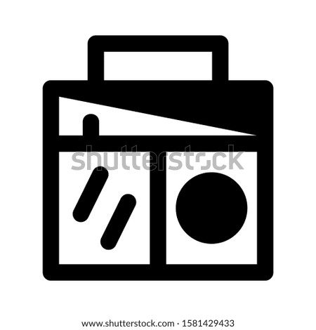 radio icon isolated sign symbol vector illustration - high quality black style vector icons
