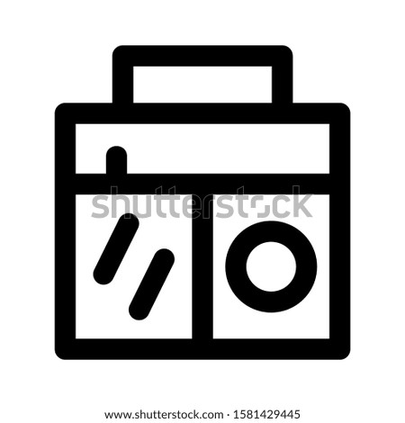 radio icon isolated sign symbol vector illustration - high quality black style vector icons

