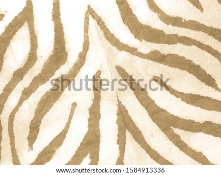 Artistic Animal Banner. Brown Tiger Skin Pattern. Animal Ethnic Print. Trendy Fashion Design. Zebra Animal African Design. Leopard Skin Pattern. Light Tiger Ink Texture