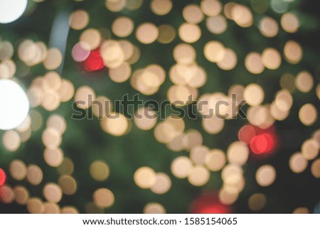Bokeh Light Christmas Lights background. According to the Christmas festival