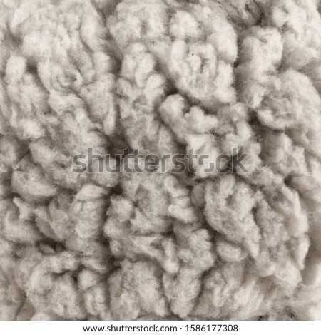 Abstract white and gray fur design. Smooth texture background. 