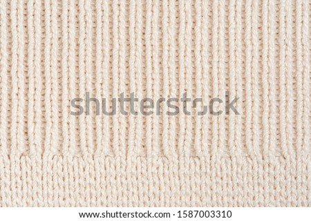 Beige Knit Fabric Texture Background