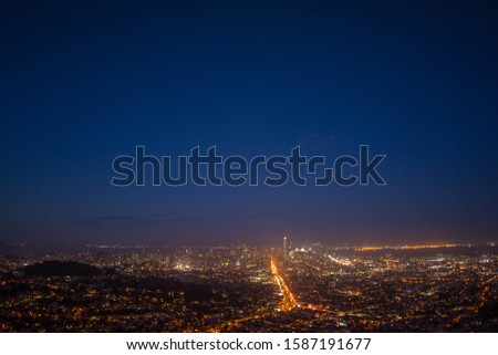 Amazing view of San Francisco city at night