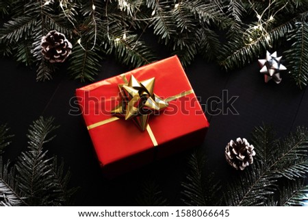 Christmas decorations. Christmas concept background.