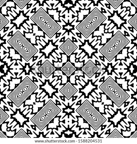 The geometric pattern by stripes . Seamless vector background. Black and white texture. Graphic modern pattern.
