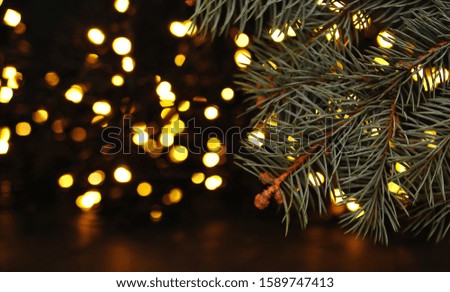 Christmas concept background with lights.