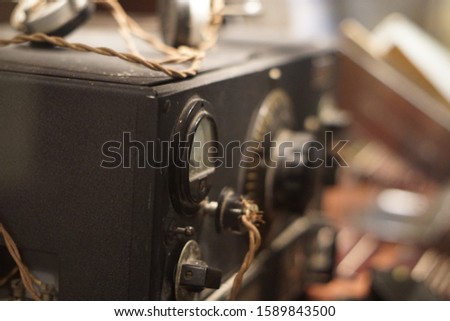 Vintage or old 20th century Electronic equipment.