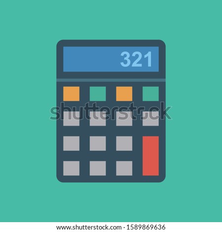 Business Management Flat icons for  calculate &  mathematics