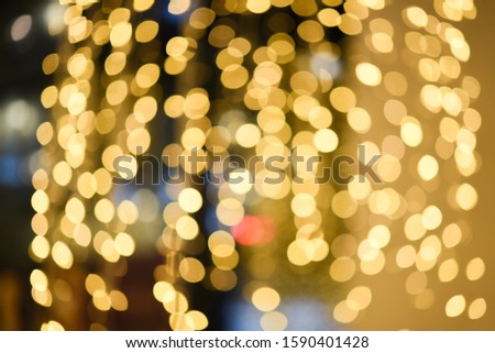 Abstract blurry bokeh background of Christmaslight