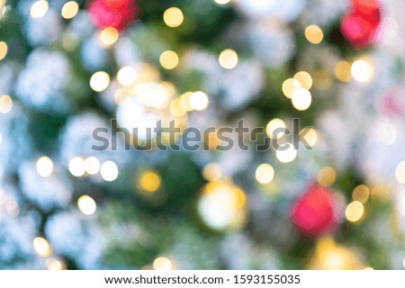 Bokeh of christmas tree, colorful