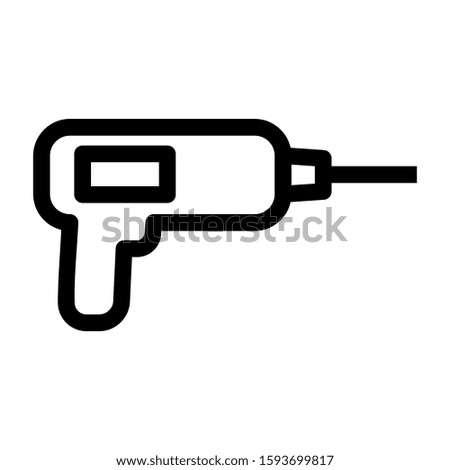 drill icon isolated sign symbol vector illustration - high quality black style vector icons
