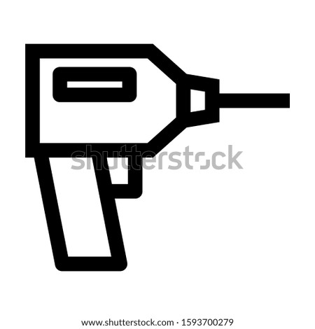 drill icon isolated sign symbol vector illustration - high quality black style vector icons
