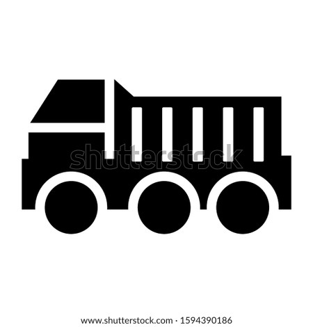 construction truck icon isolated sign symbol vector illustration - high quality black style vector icons
