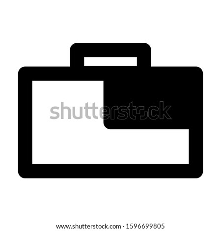 suitcase icon isolated sign symbol vector illustration - high quality black style vector icons
