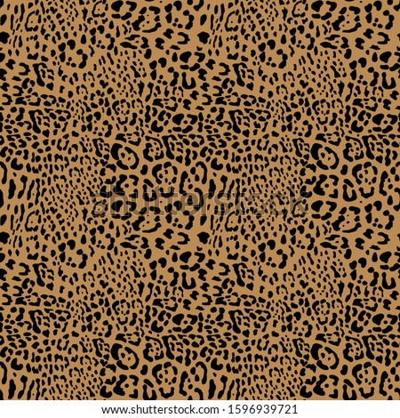 Animal print. Seamless Jaguar Skin Pattern. Animal print for textile design, vector Illustration. Template. 