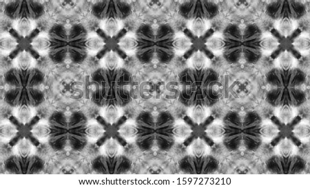 Seamless Monochrome Boho Geo Pattern. Ikat Fabric Design. Modern Wall Decoration. Tie Dye Print. Ikat Tapestry Old. Seamless Light Tones Abstract  Wallpapers.
