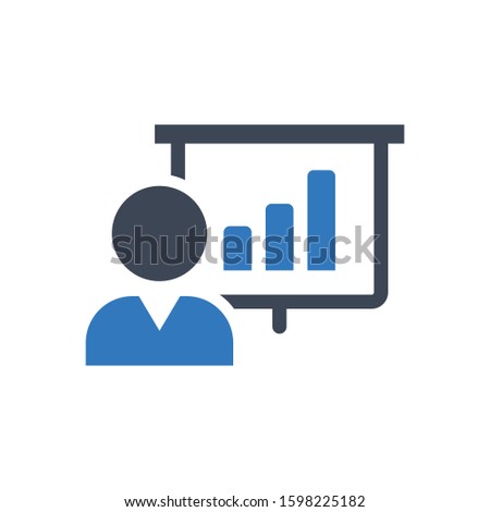 Business training seminar vector icon. Editable symbol illustration.