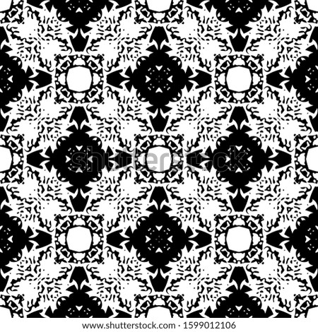 Ornament with elements of black and white colors.