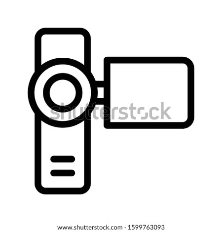 camera vector thin line icon 