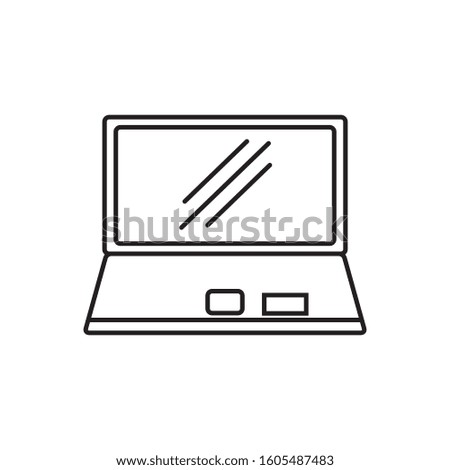 Laptop icon vector design template