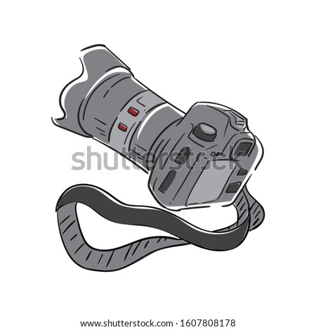 Illustration Camera DSLR - photographer