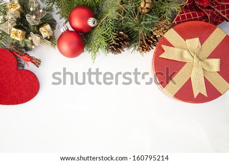 Christmas. Christmas Decoration Holiday Decorations Isolated on White Background