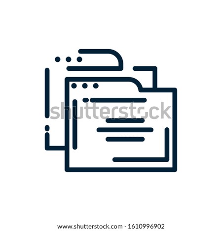 File icon design, Document data archive storage organize business office and information theme Vector illustration