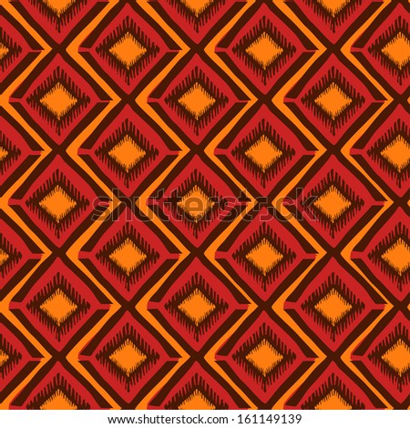 Bright ethnic tribal geometric seamless pattern