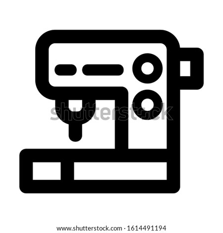 sewing machine icon isolated sign symbol vector illustration - high quality black style vector icons
