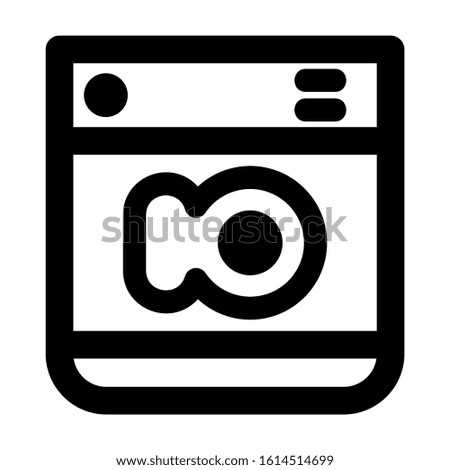 machine wash icon isolated sign symbol vector illustration - high quality black style vector icons
