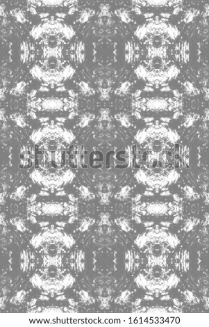 Fabric Design Pattern. Fabric Print. Smudge Pattern. Bohemian Abstract Style. Abstract Bohemian Ornament. Trendy Japan Cotton Template. White,Grey Blob Fabric Design Pattern.